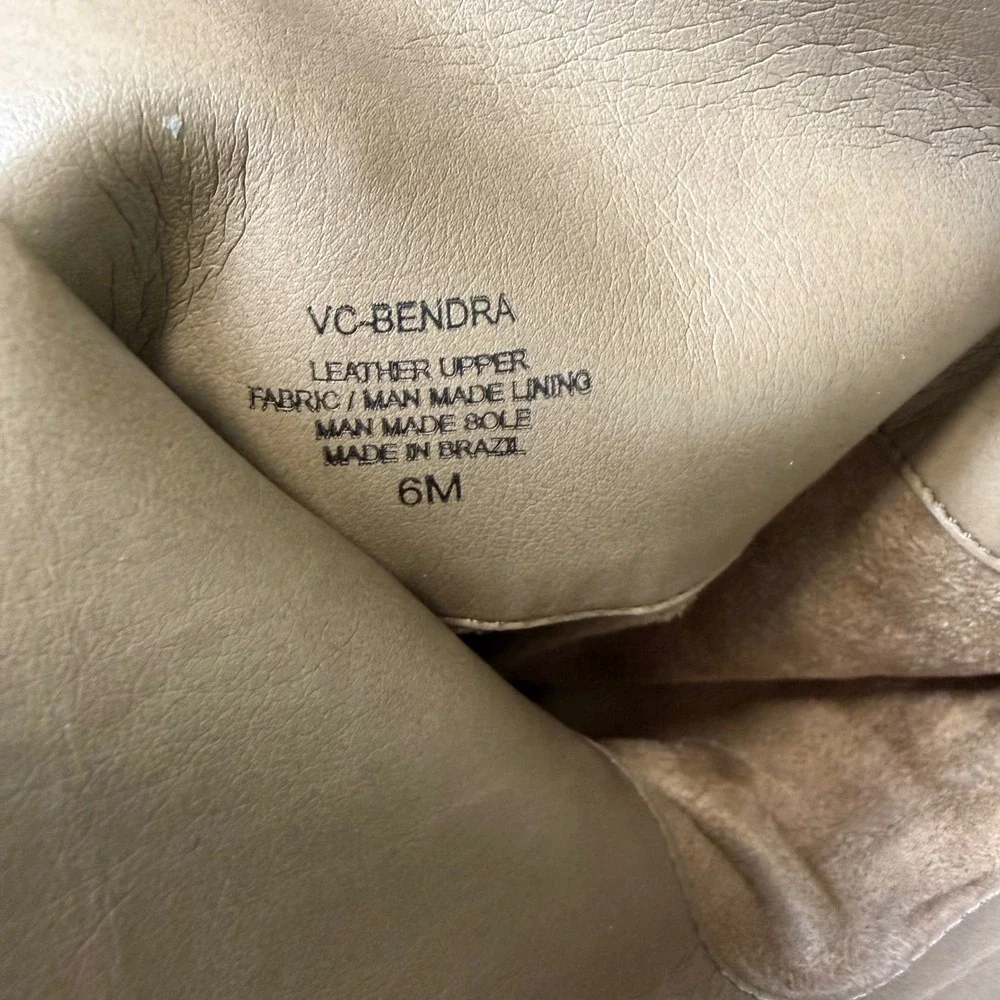 Vince Camuto Bendra Tan Suede Over‎ The Knee Whipstitch Boots 6M VC-BENDRA NWOT